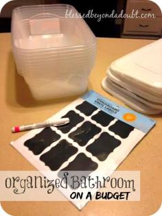 
                    
                        Simple organization bathroom tips on a budget! Nothing fancy, just pratical.
                    
                