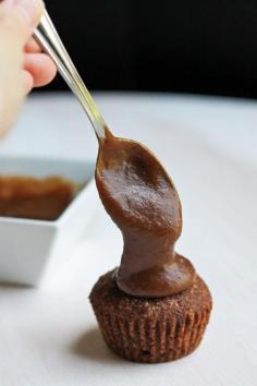sweet potato caramel sauce THEVEGAN8.com #vegan #thevegan8 #muffins #caramel #glutenfree #oilfree