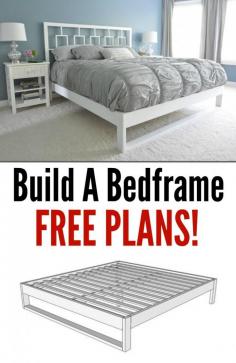 
                    
                        Build Your Own Bed Frame. Learn how with these free plans!
                    
                