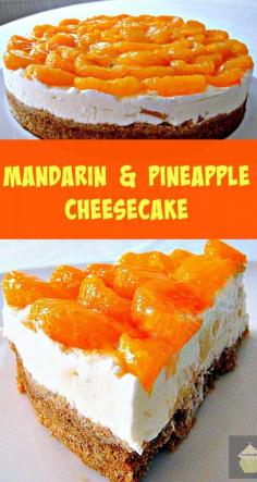 
                    
                        Mandarin & Pineapple Cheesecake Always a hit! #mandarin #cheesecake #nobake #easyrecipe
                    
                