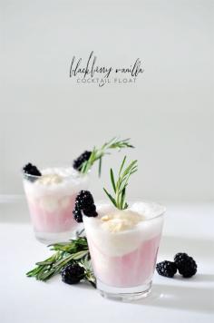 
                    
                        Blackberry Vanilla Cocktail Float
                    
                