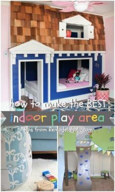 
                    
                        Awesome ideas for an indoor playroom -- that bunk bed is amazing! #spon
                    
                