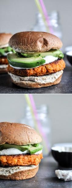 
                    
                        Smoky Sweet Potato Burgers I howsweeteats.com
                    
                