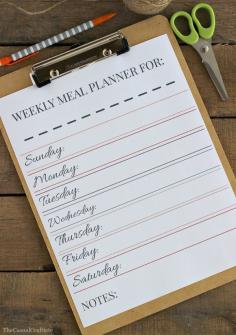 
                    
                        Free Printable Weekly Meal Planner
                    
                