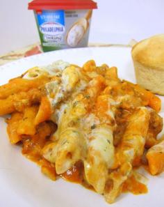 
                    
                        Baked Penne with Philadelphia Italian  Cream Cheese & Herb.
                    
                