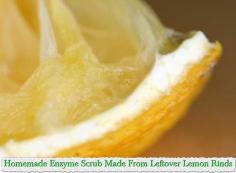 
                    
                        Homemade Enzyme Scrub Made From Leftover Lemon Rinds
                    
                