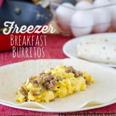 Freezer Breakfast Burritos 2 Ways