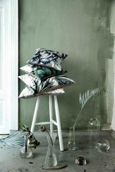 
                    
                        botanical pillow collection by sofie børsting..
                    
                