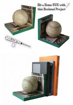 
                    
                        Looking for an original idea for the sports fan in your life? Make bookends! These baseball bookends use scrap wood and Mod Podge to personalize.
                    
                