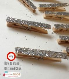 
                    
                        Glittered Clothespins DIY | TodaysCreativeBlo...
                    
                