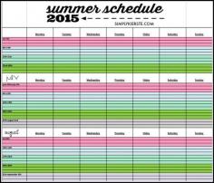
                    
                        Keep your summers organized with the printable 2015 Summer Schedule | free printable | simplykierste.com
                    
                
