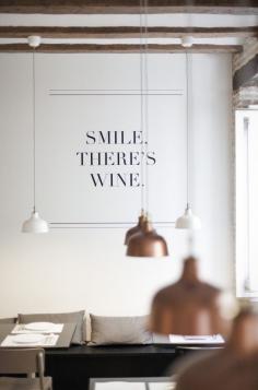 
                    
                        Oslo Restaurant / Borja Garcia Studio - "Smile, There's Wine."
                    
                