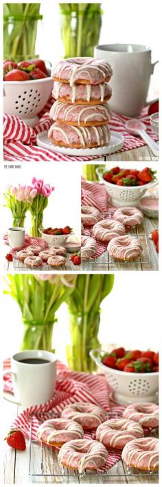 
                    
                        Strawberries and Cream Cake Mix Donuts are the perfect easy breakfast, baked and not fried! Thrown together in minutes and delicious for the entire family!
                    
                