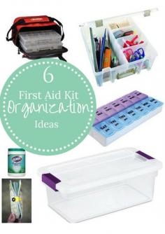 
                    
                        6 First Aid Kit Organization Ideas
                    
                