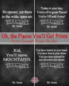 
                    
                        Dr. Seuss' Oh the Places You'll Go Prints FREE :: perfect for Graduations!
                    
                