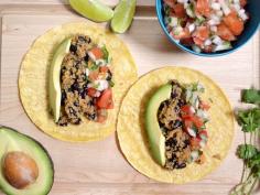 Quinoa Black Bean Tacos #recipe #healthy #food