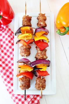 Fast and easy Sausage and Pepper Skewers. Spicy Italian is the best. Quick & easy. Only takes about 15min.
