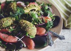 
                    
                        #Vegan Grapefruit And Pistachio Crusted Avocado Summer Salad
                    
                
