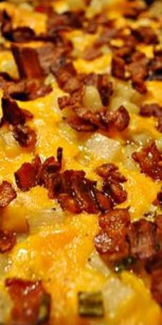 
                    
                        Mississippi Mud Cheesy Potatoes with Bacon - These 5 ingredient potatoes came from an old family recipe box with the note that they were named after the Mississippi River for being "long on taste and mighty good."
                    
                