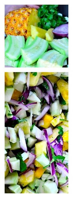 
                    
                        Cucumber Pineapple Salad | reluctantentertai...
                    
                