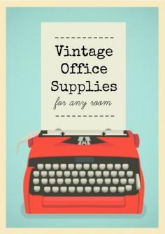 
                    
                        Vintage Office Supplies for any room | Industrial Chic | Rustic | Decorating
                    
                