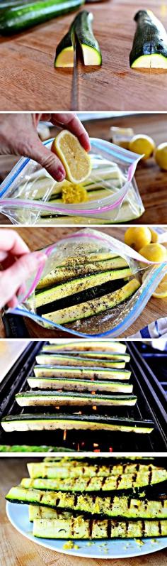 Yummy Grilled Zucchini #Recipe #Garden