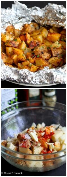 
                    
                        Grilled Potatoes Recipe with Rosemary and Smoked Paprika...99 calories and 3 Weight Watchers PP | cookincanuck.com #vegan #glutenfree
                    
                