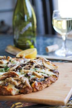 
                    
                        Roasted Chicken & Mushroom Pesto Pizza | www.theroastedroo... #glutenfree
                    
                