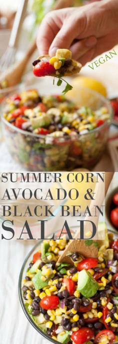 Summer Corn, Avocado  Black Bean Salad