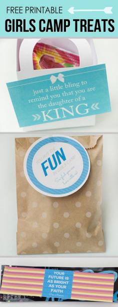 
                    
                        Lots of good Girls Camp Treat ideas with Free Printables | Over the Big Moon
                    
                
