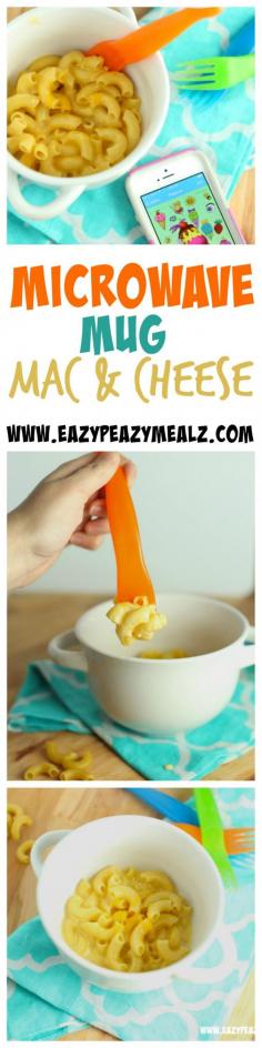 
                    
                        Make Mac and Cheese in single serve form without the icky packets, using this simple microwave method. Easy peasy and oh so cheesey!! #ad #GetPocketAvatars - Eazy Peazy Mealz
                    
                