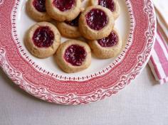 
                    
                        Pecan Raspberry Thumbprint Cookies
                    
                