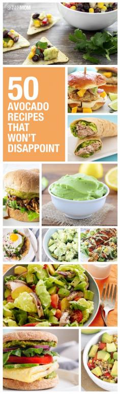 I haven't ever tried avocado but it is good for your "good  cholesterol so I'll try it. Spice up your avocado dishes with these healthier options instead.  Click through for the 50 amazing avocado recipes!