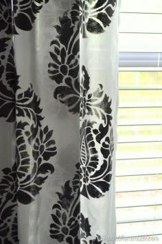 
                    
                        DIY Stenciled curtain panels
                    
                