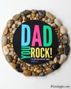 DIY Rock Trivet - A Father's Day Gift