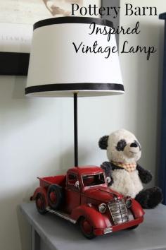 
                    
                        Pottery Barn inspired vintage lamp tutorial | simplykierste.com
                    
                
