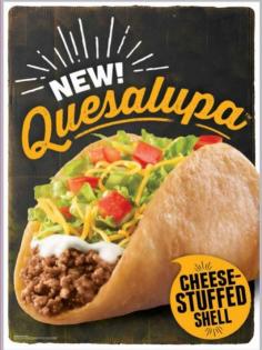 
                    
                        The Taco Bell Quesalupa is a Quesadilla and Chalupa Hybrid #fastfood trendhunter.com
                    
                