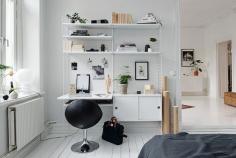 
                    
                        Duvet day in this monochrome bedroom?
                    
                