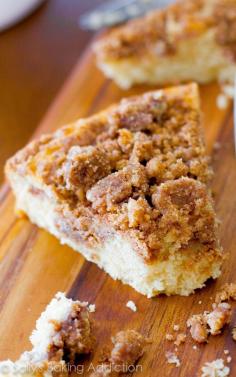 
                    
                        A soft, tender, easy-to-make coffee cake, heavy on the crumbs!
                    
                