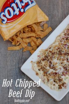 
                    
                        Game Day food - hot chipped beef dip appetizer - NoBiggie.net
                    
                