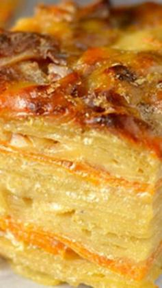 
                    
                        Two-Layered-Potatoes Recipe ~ Combines both Yukon and sweet potatoes
                    
                