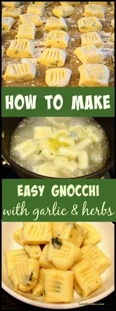 
                    
                        How To Make Easy Gnocchi - Versatile, budget & freezer friendly, uses left over potatoes and YOU choose what flavors you like, Really delicious! #gnocchi #easyrecipe
                    
                