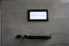 
                    
                        How to create a faux zinc finish on metal file cabinets | www.meadowlakeroa...
                    
                