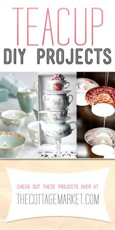 Upcycled Teacup Projects