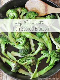 
                    
                        Kick boring broccoli to the curb and make a dish that your family with love! Pan seared broccoli is ready in just 10 minutes and needs no special ingredients. So good, my 5 year old keeps asking me to make this over and over again! :: DontWastetheCrumb...
                    
                