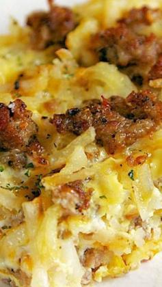 
                    
                        Sausage Hash Brown Breakfast Casserole ~ It can be made ahead of time and refrigerated until you are ready to pop it in the oven.
                    
                