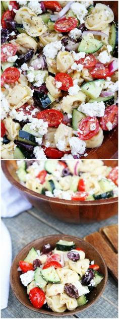 
                    
                        Greek Tortellini Salad Recipe on twopeasandtheirpo... This salad is always a hit at potlucks! It is a family favorite!
                    
                