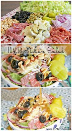 
                    
                        The best italian LOADED salad!
                    
                