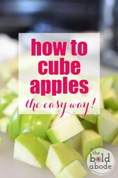 
                    
                        How to Cube Apples the Easy Way!
                    
                