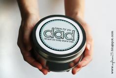 Fathers day gift idea: dad's token tin